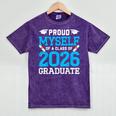 Proud Myself Of A Class Of 2026 Graduate Senior Graduation Mineral Wash Tshirts Mineral Purple