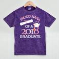 Proud Nana Of a 2018 Graduate Grandmother Graduation Mineral Wash Tshirts Mineral Purple