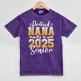 Proud Nana Of A Class Of 2025 Senior Graduation Mineral Wash Tshirts Mineral Purple