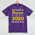 Proud Nanna Of 2020 Graduate Class Of 2020 Graduation Mineral Wash Tshirts Mineral Purple