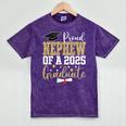Proud Nephew Of A 2025 Graduate Nephew Graduation 2025 Mineral Wash Tshirts Mineral Purple
