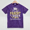 Proud Parent Of Two 2024 Graduate Class 2024 Graduation Mineral Wash Tshirts Mineral Purple