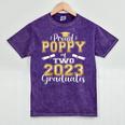 Proud Poppy Of Two 2023 Graduate Class 2023 Graduation Mineral Wash Tshirts Mineral Purple