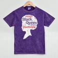 Proud Queen Shirt PhD Graduation Afro Doctorate Mineral Wash Tshirts Mineral Purple