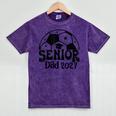 Proud Senior Dad Soccer Class Of 2027 Graduation Graduate Mineral Wash Tshirts Mineral Purple