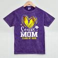 Proud Senior Mom Class Of 2026 Softball Graduation Heart Mineral Wash Tshirts Mineral Purple