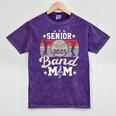 Proud Senior Mom Marching Band Mom Class Of 2025 Graduation Mineral Wash Tshirts Mineral Purple