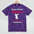 Proud Sister Of 2018 Graduate Dabbing Graduation Mineral Wash Tshirts Mineral Purple