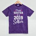 Proud Sister Of a 2019 Senior Graduation T Shirt Mineral Wash Tshirts Mineral Purple