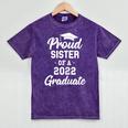 Proud Sister Of a 2022 Graduate Class Of 2022 Graduation Mineral Wash Tshirts Mineral Purple