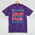 Proud Sister Of An Amazing PhD Graduate Family Graduation Mineral Wash Tshirts Mineral Purple
