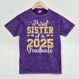 Proud Sister Of A Class Of 2025 Graduate Senior Graduation Mineral Wash Tshirts Mineral Purple