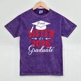 Proud Sister Of a Class Of 2026 Graduate For Graduation Mineral Wash Tshirts Mineral Purple