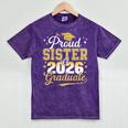 Proud Sister Of a Class Of 2026 Graduate Senior Graduation Mineral Wash Tshirts Mineral Purple