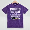 Proud Sister Of A Grad Class Of 2018 Graduation Apparel Mineral Wash Tshirts Mineral Purple