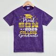 Proud Son Of 2025 College Graduate Family 24 Graduation Mineral Wash Tshirts Mineral Purple