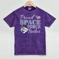 Proud Space Force Brother Space Force Graduation Tee Mineral Wash Tshirts Mineral Purple