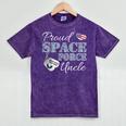 Proud Space Force Uncle Space Force Graduation Tee Mineral Wash Tshirts Mineral Purple