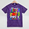 Proud Step-Dad Of 2023 Pre-K Graduate Fathers Day Graduation Mineral Wash Tshirts Mineral Purple