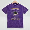 Proud Step Dad The Class Of 2019 Graduate Graduation Shirt Mineral Wash Tshirts Mineral Purple