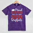 Proud Stepdad Of a Class Of 2026 Graduate For Graduation Mineral Wash Tshirts Mineral Purple