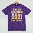 Proud Stepmom Of a 2021 Graduate School Graduation Party Mineral Wash Tshirts Mineral Purple