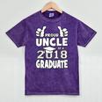 Proud Uncle Of A 2018 Graduate Senior Graduation Shirt Mineral Wash Tshirts Mineral Purple