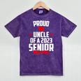 Proud Uncle Of A 2023 Senior Class Of 2023 Graduation Mineral Wash Tshirts Mineral Purple