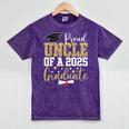 Proud Uncle Of A 2025 Graduate Uncle Graduation 2025 Mineral Wash Tshirts Mineral Purple