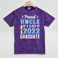 Proud Uncle Of A Class Of 2022 Graduate 22 Senior Graduation Mineral Wash Tshirts Mineral Purple