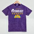 Psychology Degree Graduation Senior Celebration Grad Party Mineral Wash Tshirts Mineral Purple