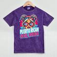 Puerto Rican Latina Social Worker MSW Masters Graduation Mineral Wash Tshirts Mineral Purple