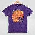 Queen Associate Degree Afrocentric Graduation T Shirt Mineral Wash Tshirts Mineral Purple