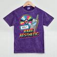 Rare Aesthetic Retro Nostalgia Y2K Vibes Mineral Wash Tshirts Mineral Purple