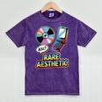 Rare Aesthetic Retro Nostalgia Y2K Vibes Mineral Wash Tshirts Mineral Purple