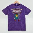 If You Can Read This Gamer Humor Gaming Introvert Mineral Wash Tshirts Mineral Purple