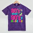 Retro 1980s 80's Baby 1990s 90's Made Me Nostalgia Vibes Premium Tri-Blend Mineral Wash Tshirts Mineral Purple