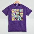 Retro 80s Nostalgia 1980s Throwback Party Costume Mineral Wash Tshirts Mineral Purple