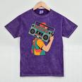 Retro 90s Boombox Nostalgia Party For Music Lovers Men Women Mineral Wash Tshirts Mineral Purple