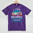 Retro Bearded Dragon Introvert For Lizard Lovers Mineral Wash Tshirts Mineral Purple