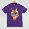 Retro Cassette Tape For 80s & 90s Nostalgia Mineral Wash Tshirts Mineral Purple