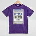 Retro Computer Dialog Box 90s Desktop Interface Nostalgia Mineral Wash Tshirts Mineral Purple
