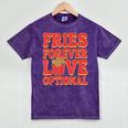 Retro Fast Food Nostalgia Vintage Diner Fries Shakes Burgers Mineral Wash Tshirts Mineral Purple