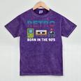 Retro Gaming Nostalgia Tee Perfect For 90s Lovers Premium Tri-Blend Mineral Wash Tshirts Mineral Purple