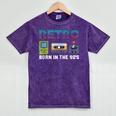 Retro Gaming Nostalgia Tee Perfect For 90s Lovers Mineral Wash Tshirts Mineral Purple