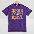 Retro Groovy In My Master's Degree Era Graduation Master Mineral Wash Tshirts Mineral Purple