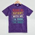 Retro Humor Please Be Patient With Me I'm From The 1900s Premium Mineral Wash Tshirts Mineral Purple