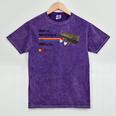 Retro Nostalgia 1980s Love Graphic Mineral Wash Tshirts Mineral Purple