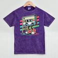 Retro Old Cassette Tape Cartoon With Walker Nostalgia Mineral Wash Tshirts Mineral Purple