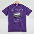 Retro Pager 90s Nostalgia Premium Tri-Blend Mineral Wash Tshirts Mineral Purple